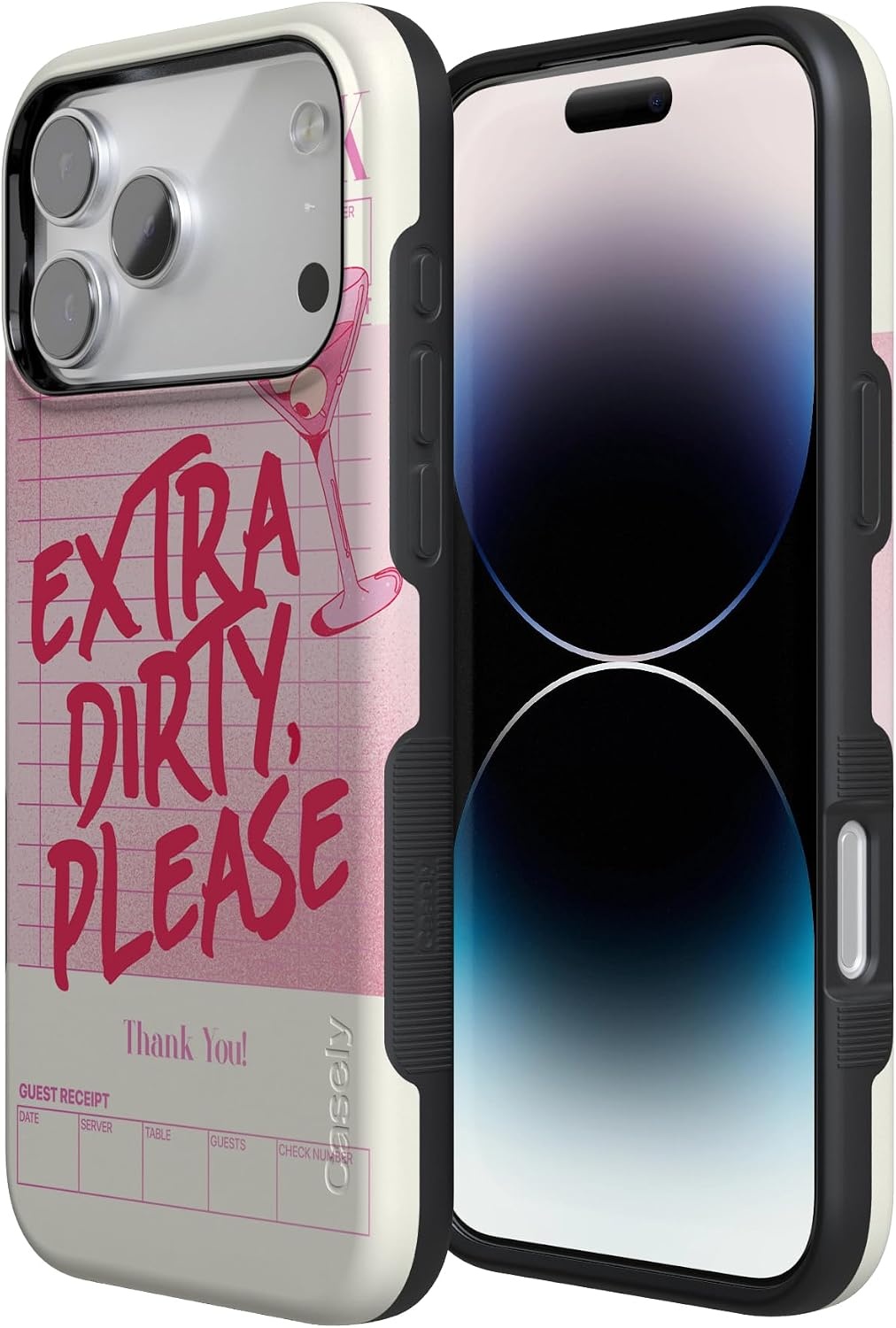 image:imageCasely iPhone 17 Pro Max Case Starfish Wishes Coral Pink Shimmer Bold Protective Design MagSafe Compatible DesignExtra Dirty Please Fun on Weekdays