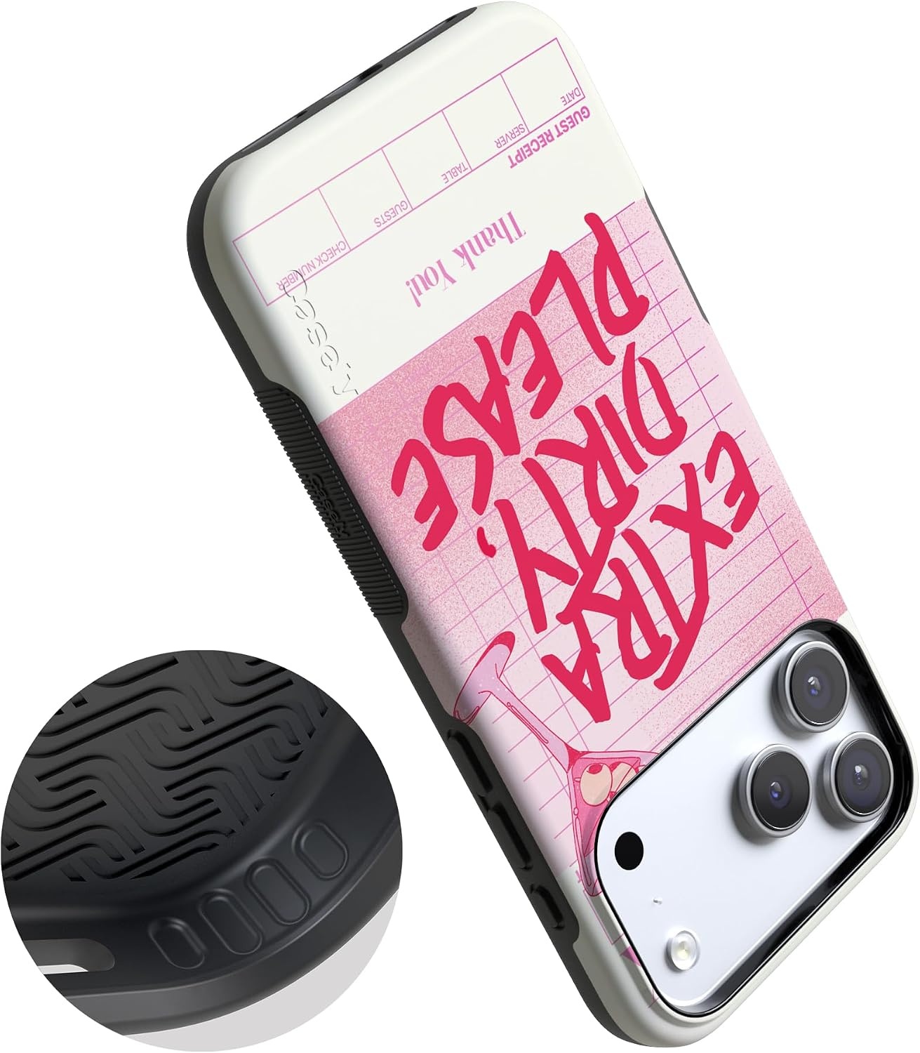 image:imageCasely iPhone 17 Pro Max Case Starfish Wishes Coral Pink Shimmer Bold Protective Design MagSafe Compatible DesignExtra Dirty Please Fun on Weekdays