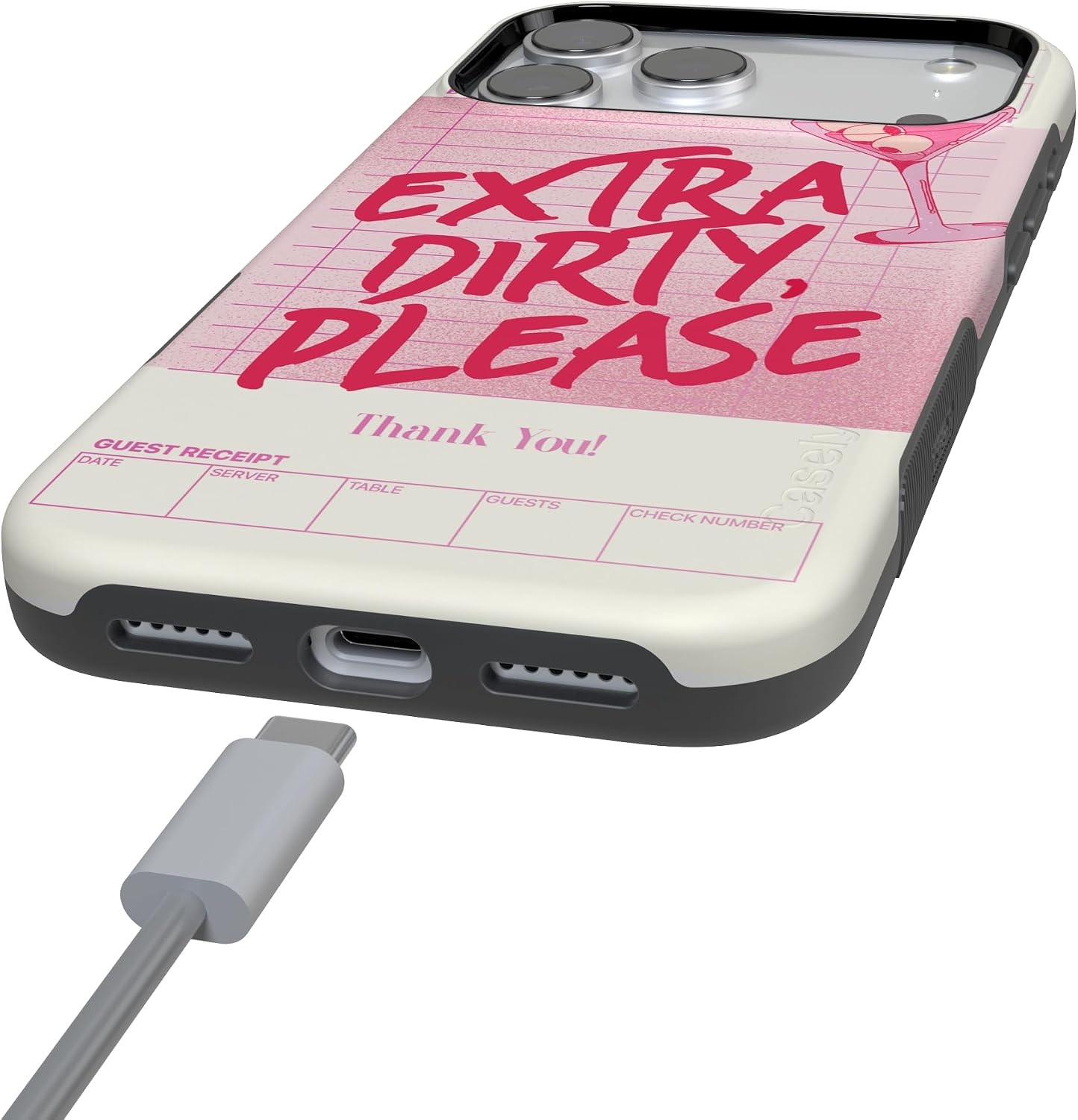 image:imageCasely iPhone 17 Pro Max Case Starfish Wishes Coral Pink Shimmer Bold Protective Design MagSafe Compatible DesignExtra Dirty Please Fun on Weekdays
