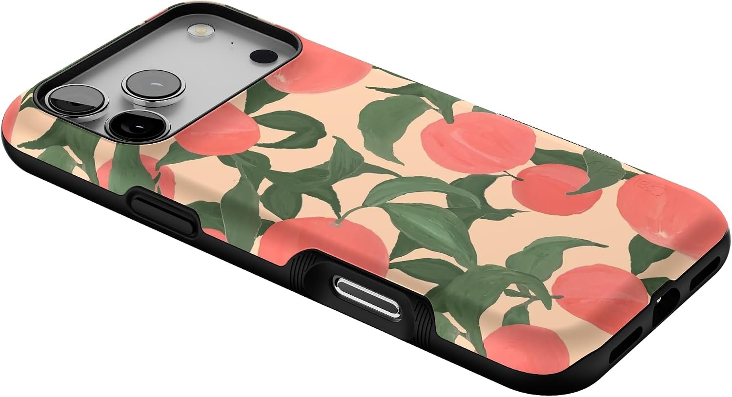 image:imageCasely iPhone 17 Pro Max Case Starfish Wishes Coral Pink Shimmer Bold Protective Design MagSafe Compatible DesignFeeling Peachy Blush Vines