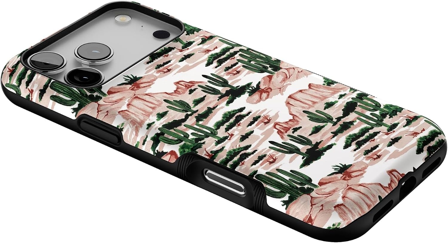 image:imageCasely iPhone 17 Pro Max Case Starfish Wishes Coral Pink Shimmer Bold Protective Design MagSafe Compatible DesignGold Rush Desert