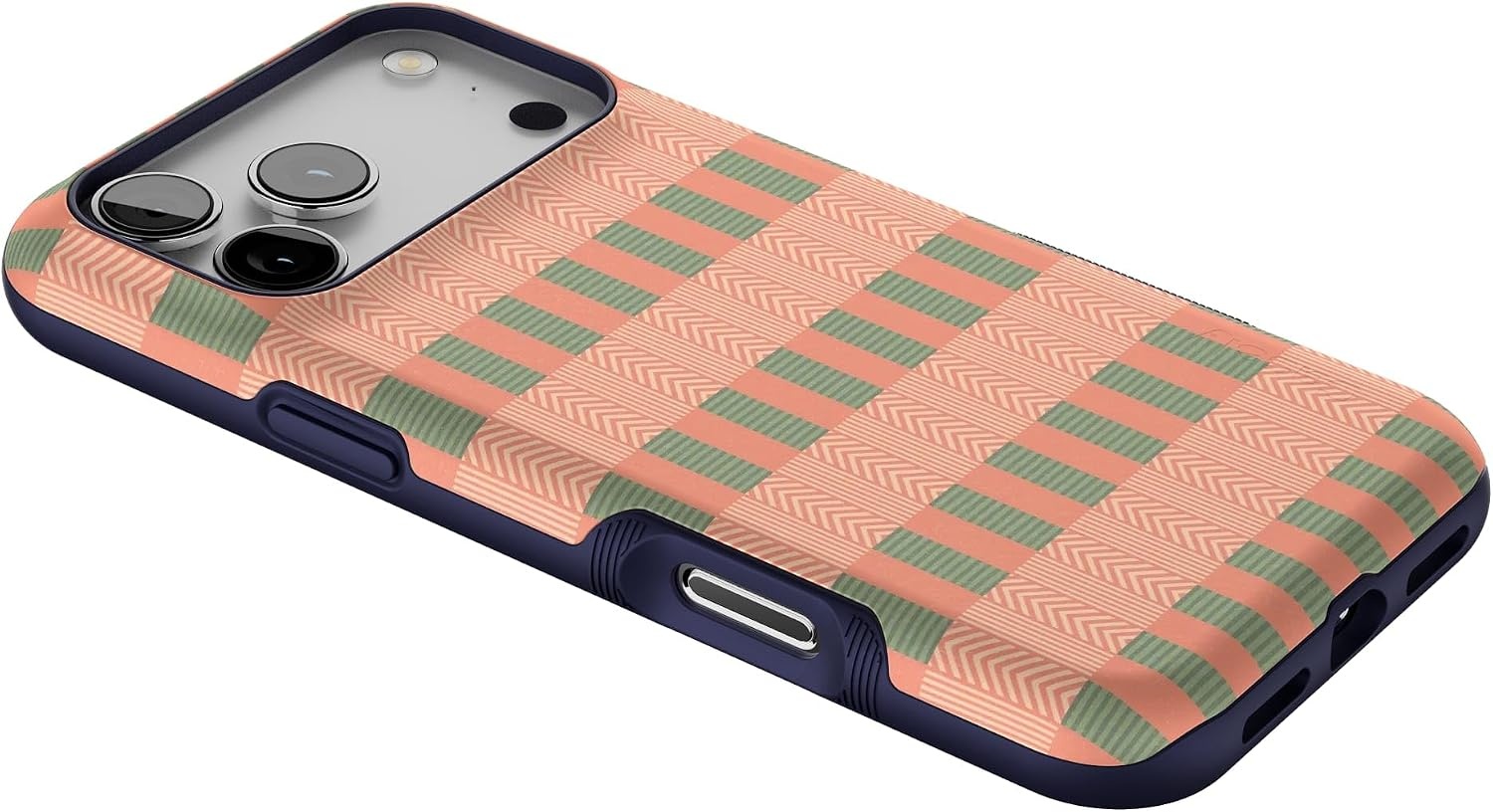 image:imageCasely iPhone 17 Pro Max Case Starfish Wishes Coral Pink Shimmer Bold Protective Design MagSafe Compatible DesignGrand Cabana Palm Beach
