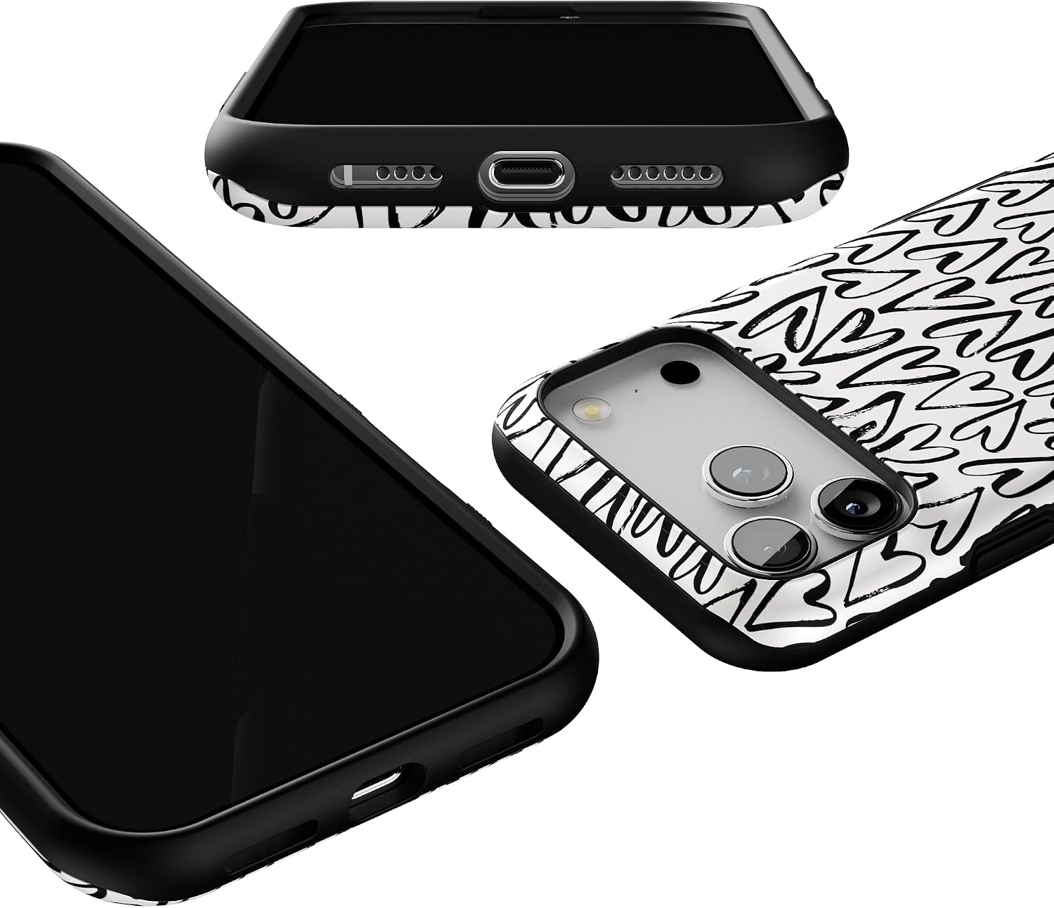 image:imageCasely iPhone 17 Pro Max Case Starfish Wishes Coral Pink Shimmer Bold Protective Design MagSafe Compatible DesignHeart Throb Endless Hearts