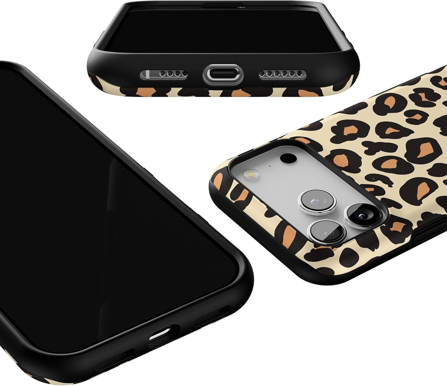 image:imageCasely iPhone 17 Pro Max Case Starfish Wishes Coral Pink Shimmer Bold Protective Design MagSafe Compatible DesignInto the Wild Leopard Print