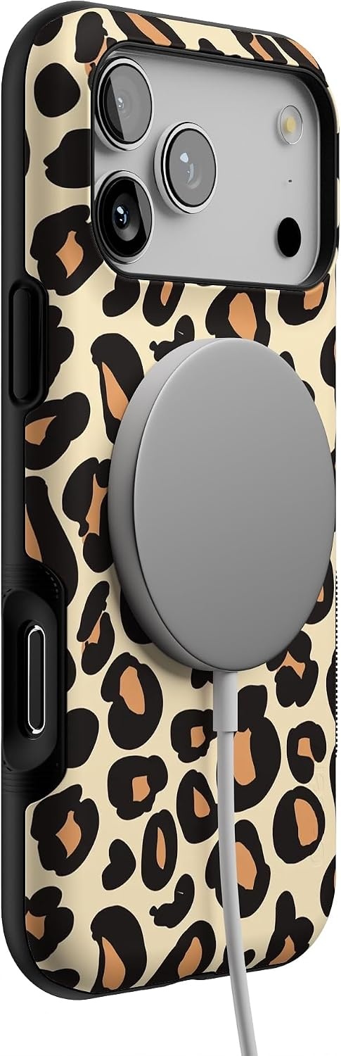 image:imageCasely iPhone 17 Pro Max Case Starfish Wishes Coral Pink Shimmer Bold Protective Design MagSafe Compatible DesignInto the Wild Leopard Print