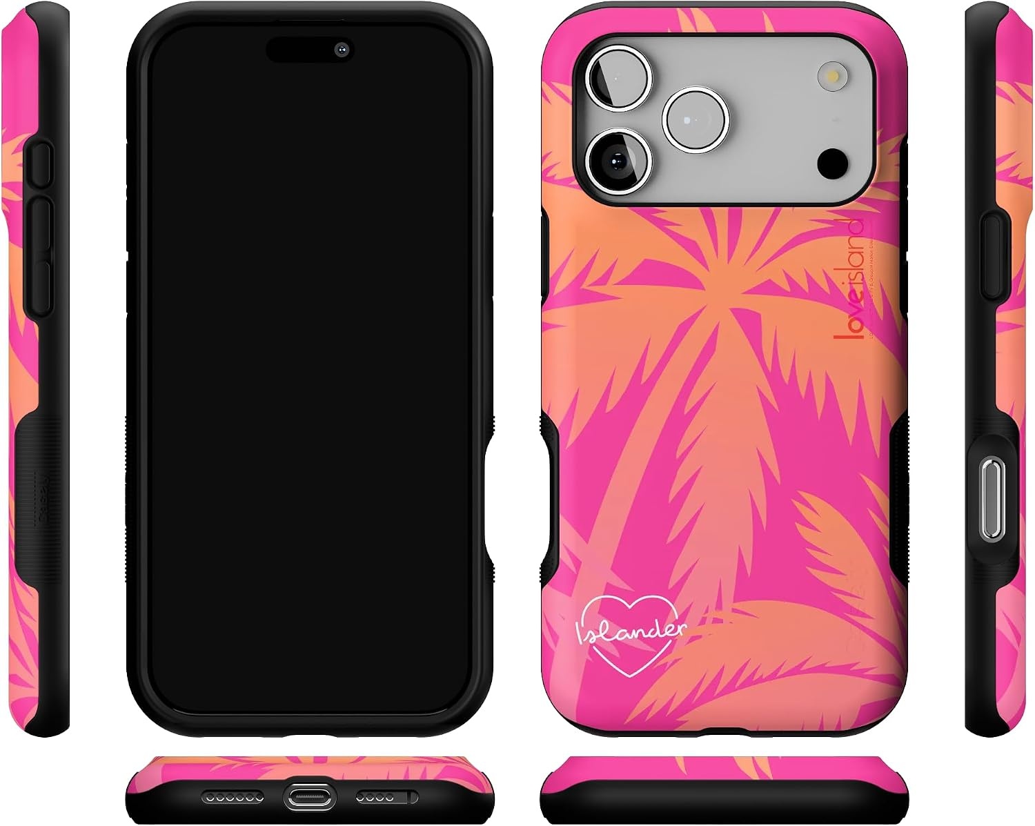 image:imageCasely iPhone 17 Pro Max Case Starfish Wishes Coral Pink Shimmer Bold Protective Design MagSafe Compatible DesignIslander Love Island