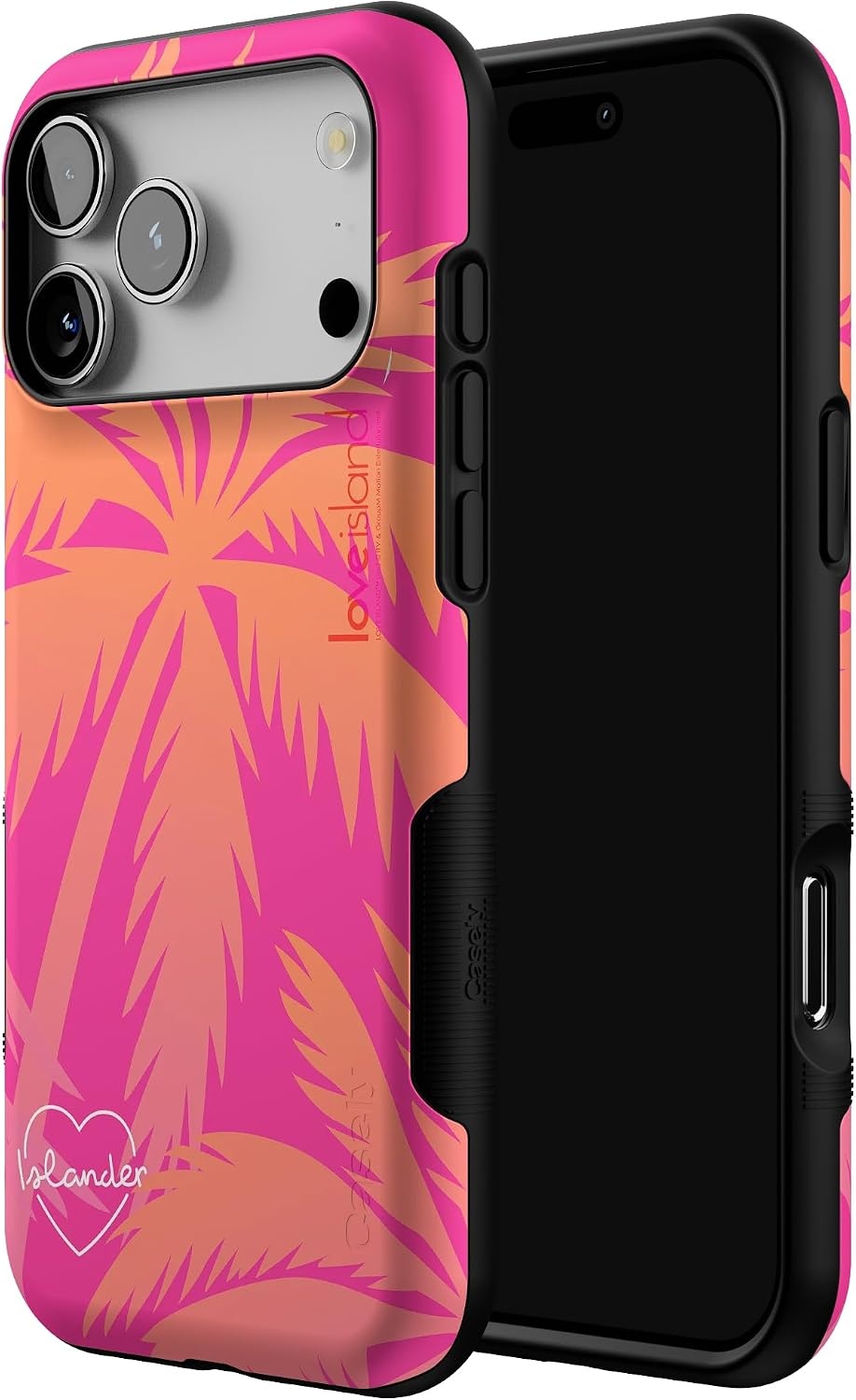 image:imageCasely iPhone 17 Pro Max Case Starfish Wishes Coral Pink Shimmer Bold Protective Design MagSafe Compatible DesignIslander Love Island