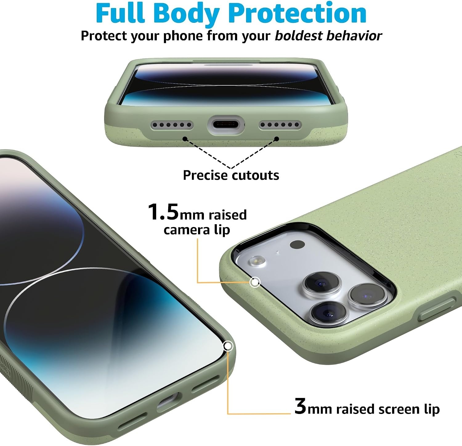 image:imageCasely iPhone 17 Pro Max Case Starfish Wishes Coral Pink Shimmer Bold Protective Design MagSafe Compatible DesignKiwi Kiss Matcha Green Shimmer