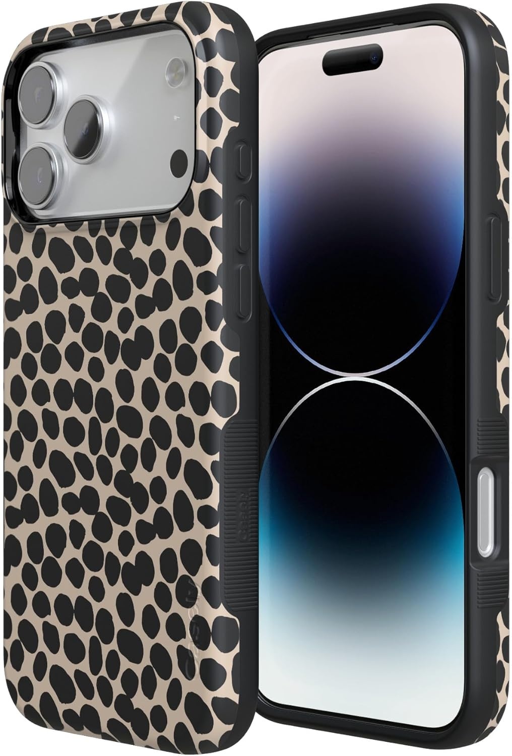 image:imageCasely iPhone 17 Pro Max Case Starfish Wishes Coral Pink Shimmer Bold Protective Design MagSafe Compatible DesignLost in Spots Cheetah Print