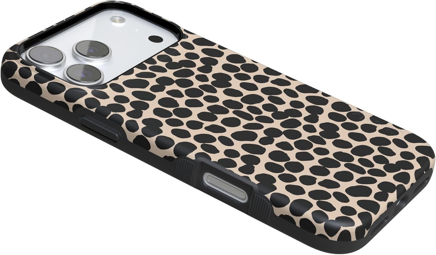 image:imageCasely iPhone 17 Pro Max Case Starfish Wishes Coral Pink Shimmer Bold Protective Design MagSafe Compatible DesignLost in Spots Cheetah Print