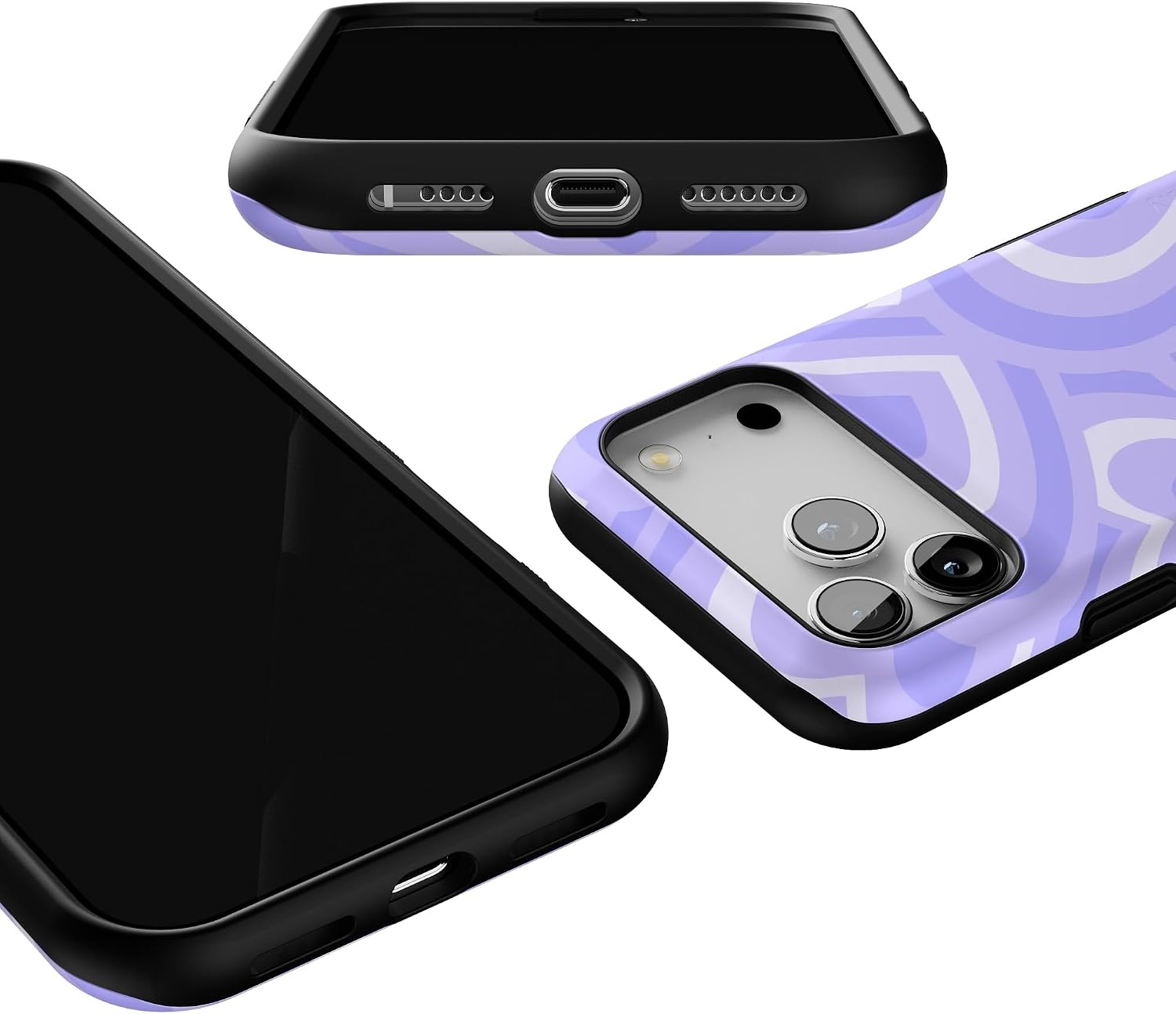 image:imageCasely iPhone 17 Pro Max Case Starfish Wishes Coral Pink Shimmer Bold Protective Design MagSafe Compatible DesignLove Song Lavender Heart