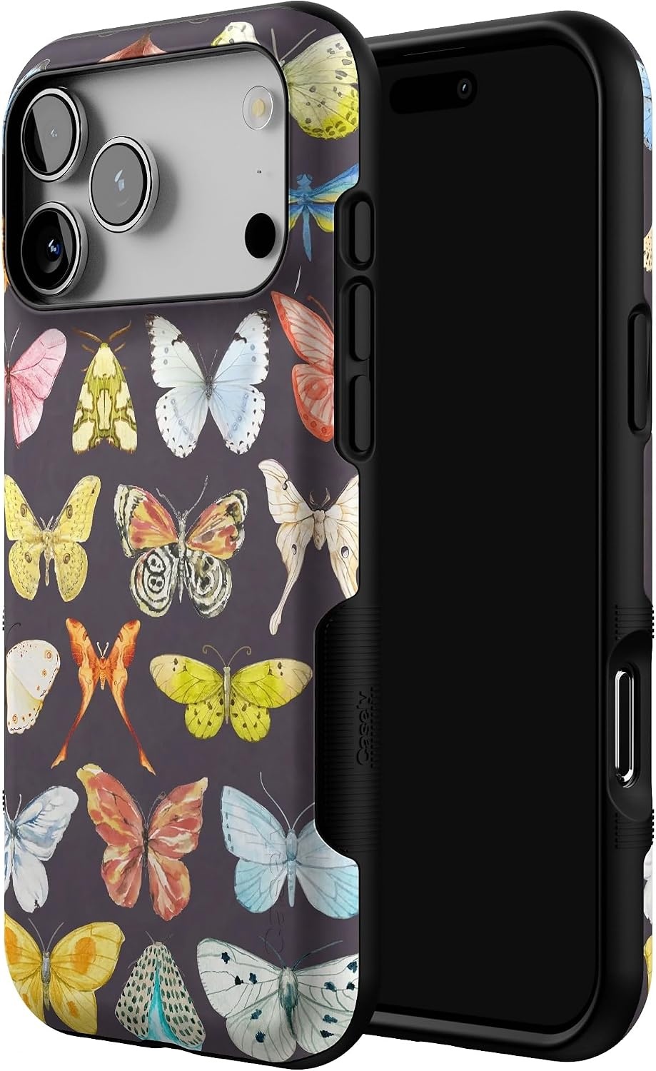 image:imageCasely iPhone 17 Pro Max Case Starfish Wishes Coral Pink Shimmer Bold Protective Design MagSafe Compatible DesignMidnight Monarch Jenna Palek x Casely