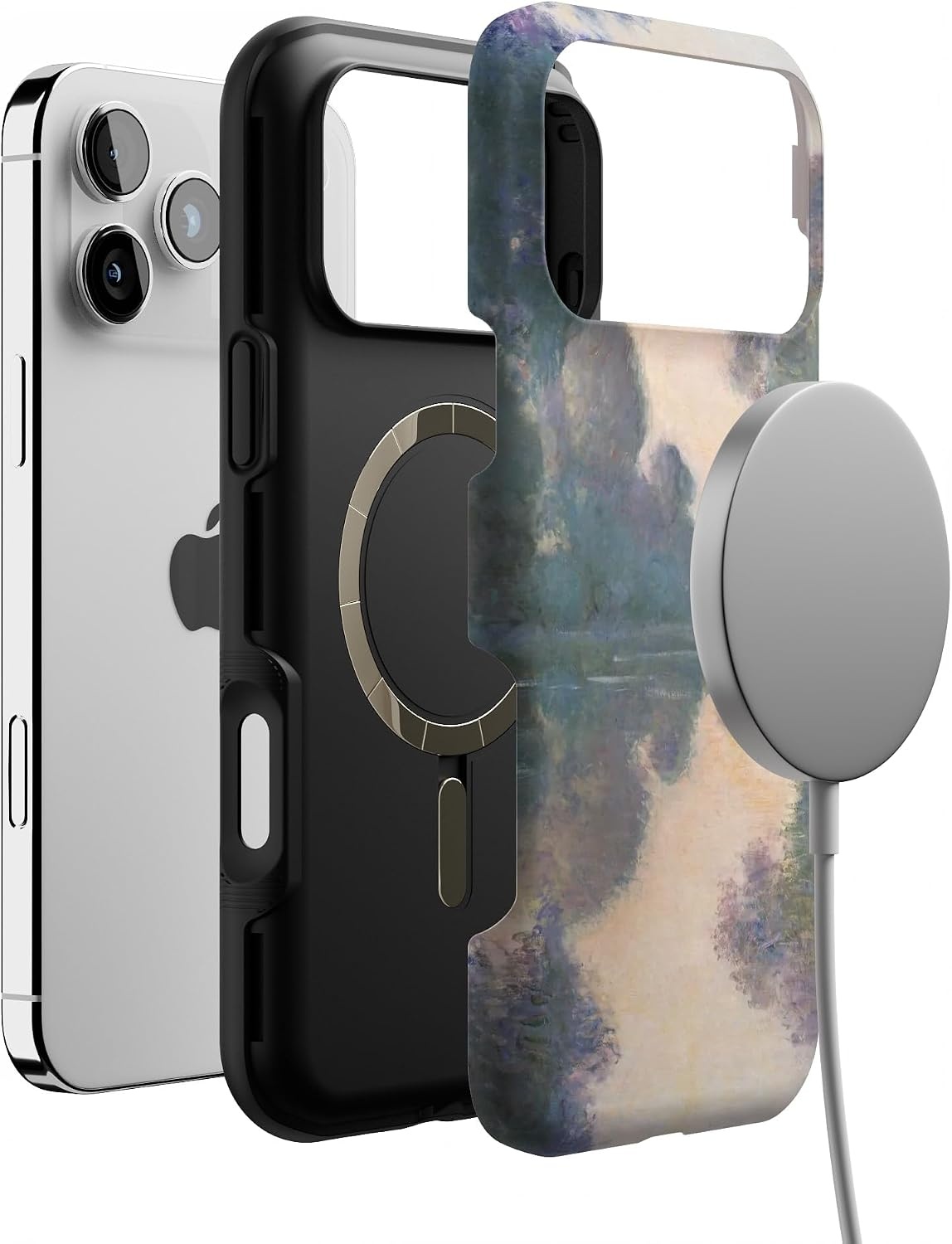 image:imageCasely iPhone 17 Pro Max Case Starfish Wishes Coral Pink Shimmer Bold Protective Design MagSafe Compatible DesignMonets Morning The Met Museum