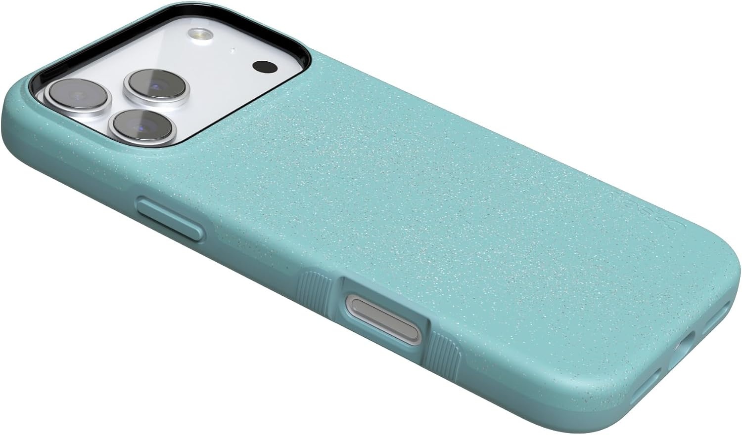 image:imageCasely iPhone 17 Pro Max Case Starfish Wishes Coral Pink Shimmer Bold Protective Design MagSafe Compatible DesignOcean Blue Shimmer Aquamarine
