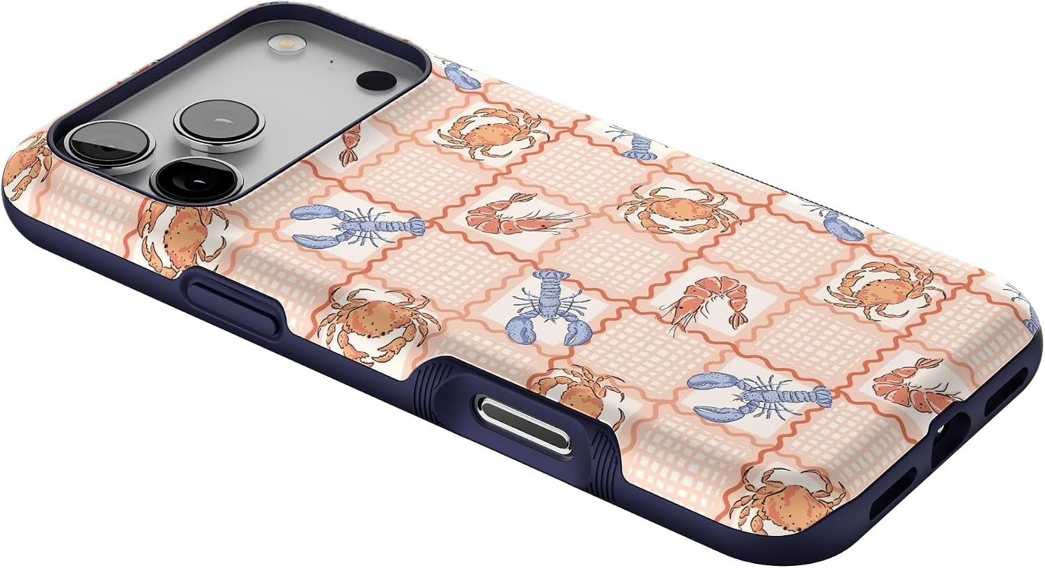 image:imageCasely iPhone 17 Pro Max Case Starfish Wishes Coral Pink Shimmer Bold Protective Design MagSafe Compatible DesignOn the Cape Coastal Summer
