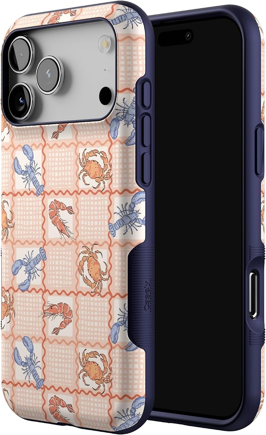 image:imageCasely iPhone 17 Pro Max Case Starfish Wishes Coral Pink Shimmer Bold Protective Design MagSafe Compatible DesignOn the Cape Coastal Summer