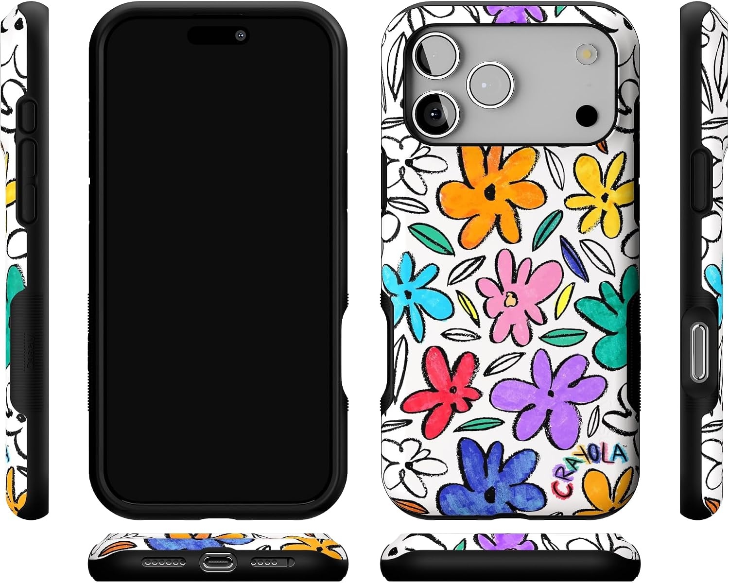 image:imageCasely iPhone 17 Pro Max Case Starfish Wishes Coral Pink Shimmer Bold Protective Design MagSafe Compatible DesignOutside the Lines Crayola Marker