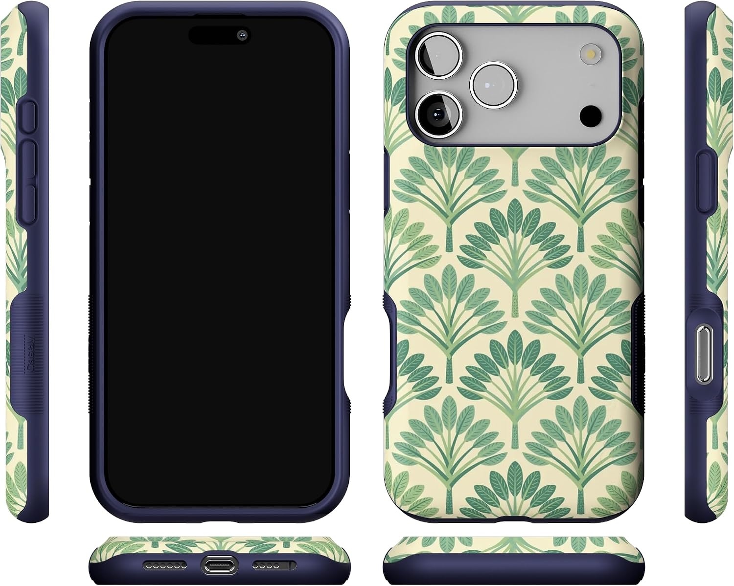 image:imageCasely iPhone 17 Pro Max Case Starfish Wishes Coral Pink Shimmer Bold Protective Design MagSafe Compatible DesignPalm Royale Palm Beach