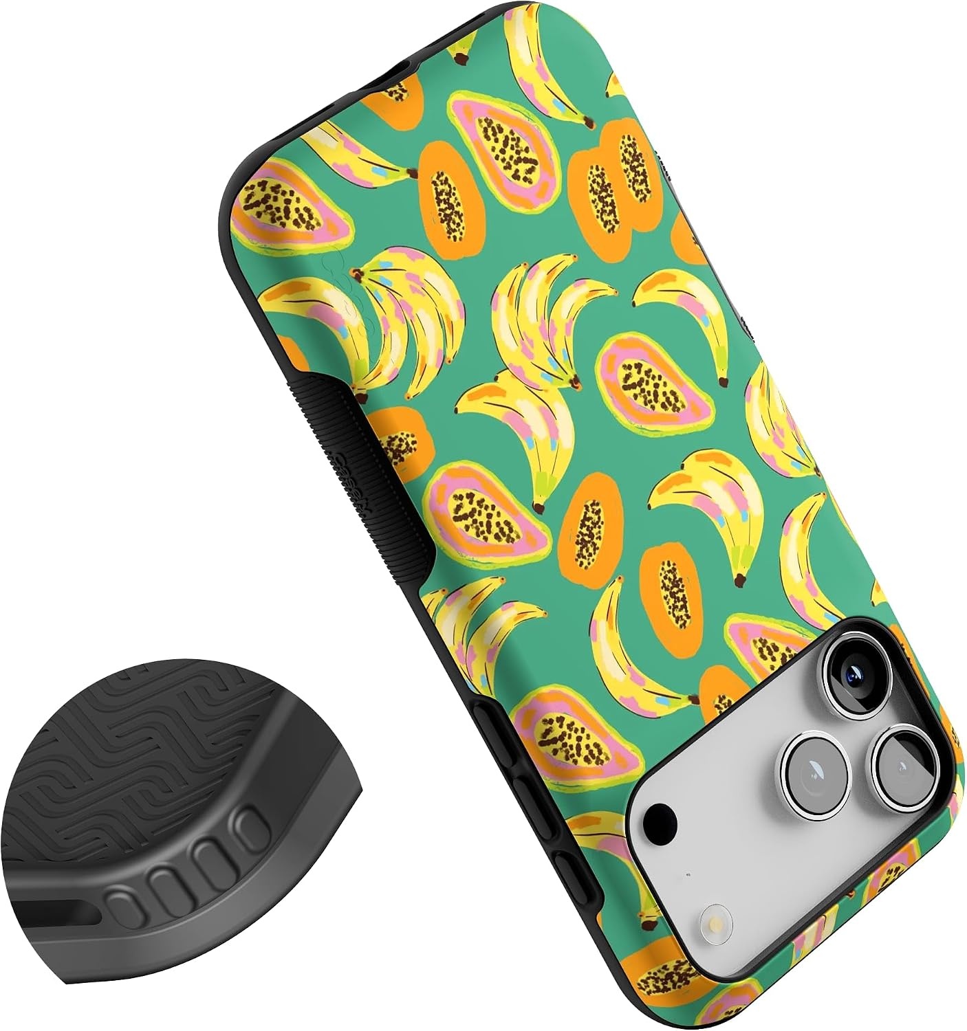 image:imageCasely iPhone 17 Pro Max Case Starfish Wishes Coral Pink Shimmer Bold Protective Design MagSafe Compatible DesignPapaya Palms Dippin Daisys Tropical Vacation