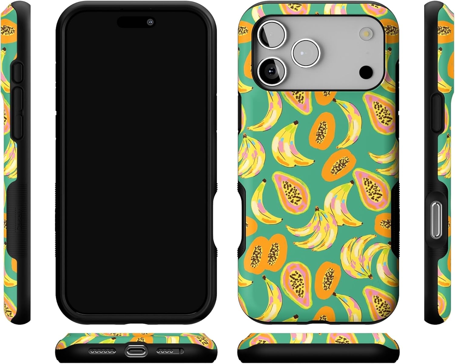 image:imageCasely iPhone 17 Pro Max Case Starfish Wishes Coral Pink Shimmer Bold Protective Design MagSafe Compatible DesignPapaya Palms Dippin Daisys Tropical Vacation