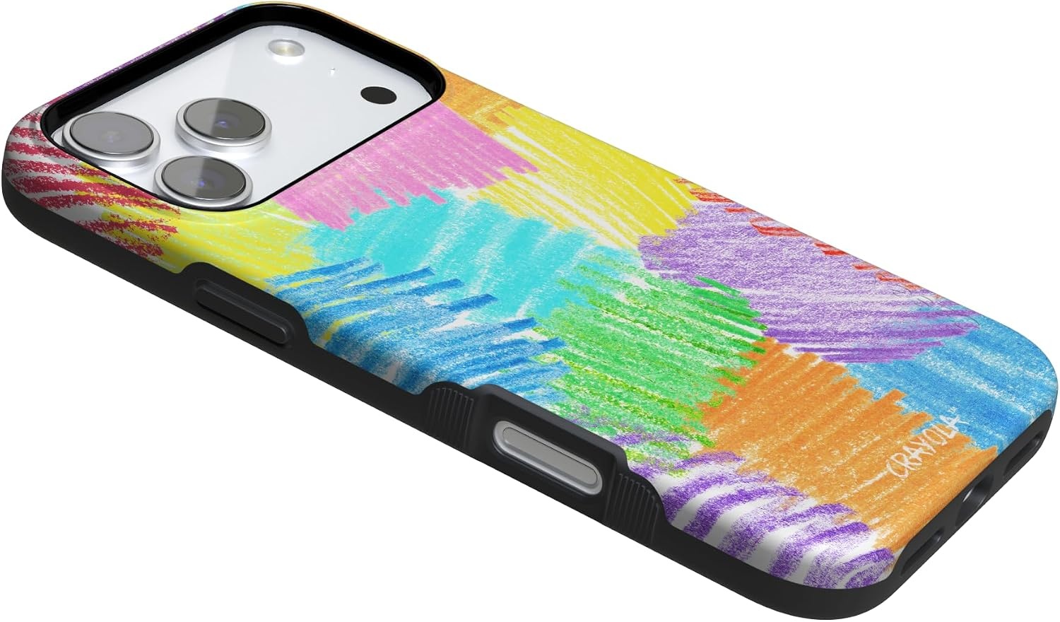 image:imageCasely iPhone 17 Pro Max Case Starfish Wishes Coral Pink Shimmer Bold Protective Design MagSafe Compatible DesignScribble Me That Crayola Rainbow Pencil