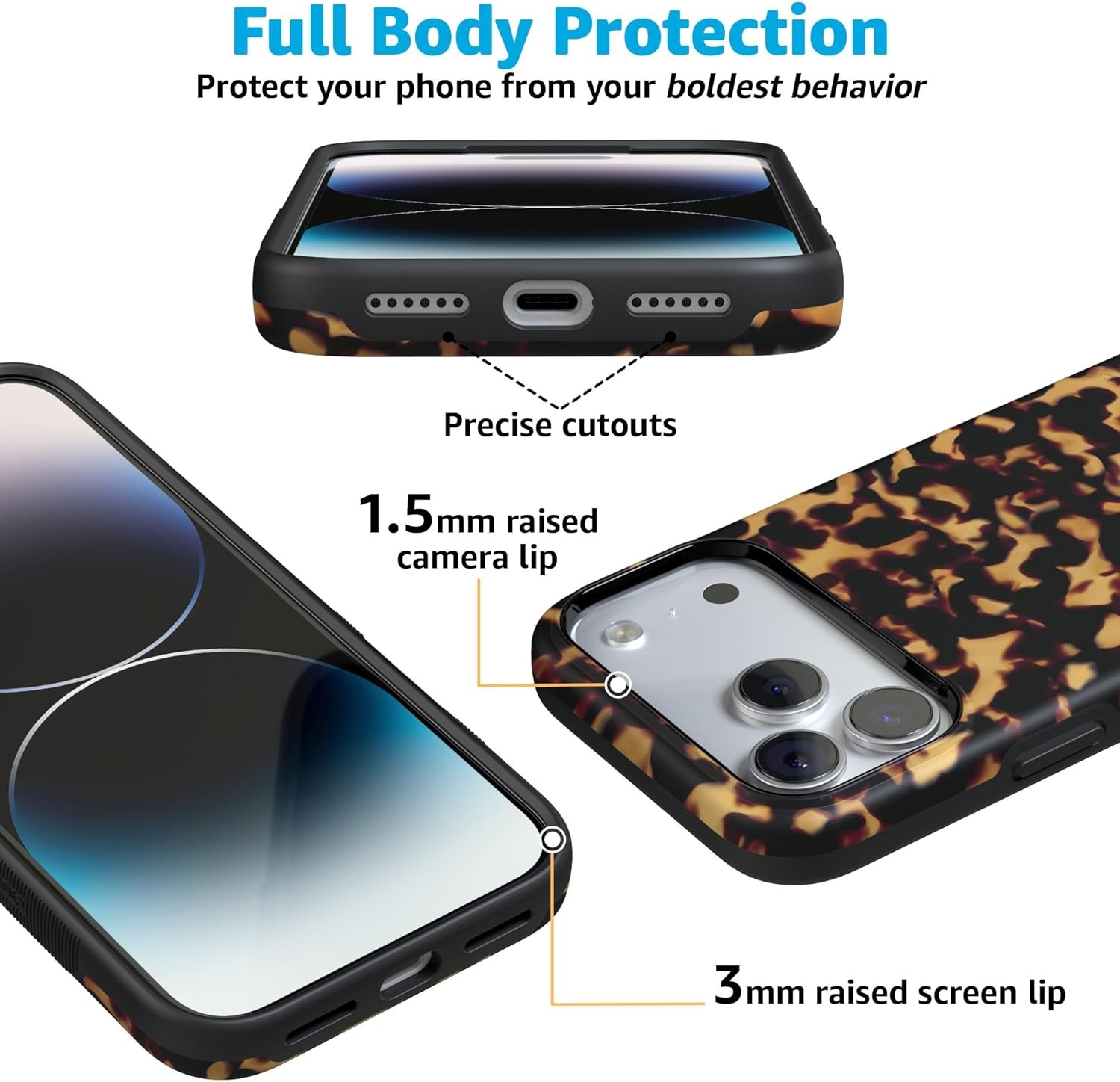 image:imageCasely iPhone 17 Pro Max Case Starfish Wishes Coral Pink Shimmer Bold Protective Design MagSafe Compatible DesignShell Shocked Tortoise Print