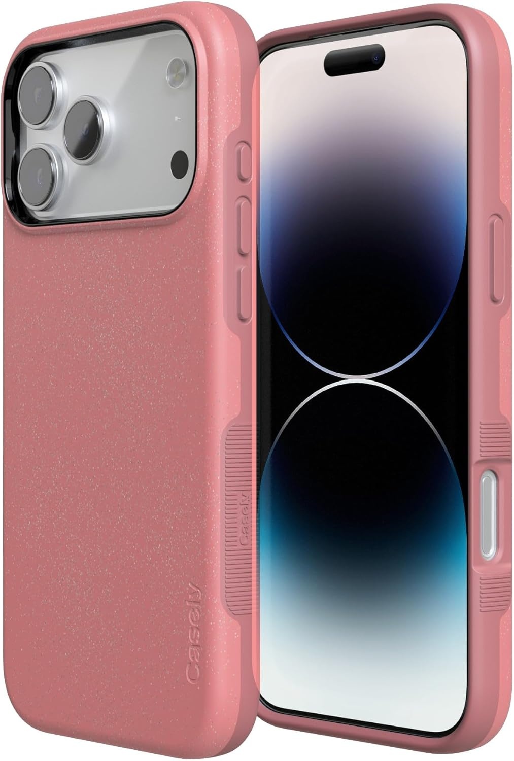image:imageCasely iPhone 17 Pro Max Case Starfish Wishes Coral Pink Shimmer Bold Protective Design MagSafe Compatible DesignStarfish Wishes Coral Pink Shimmer