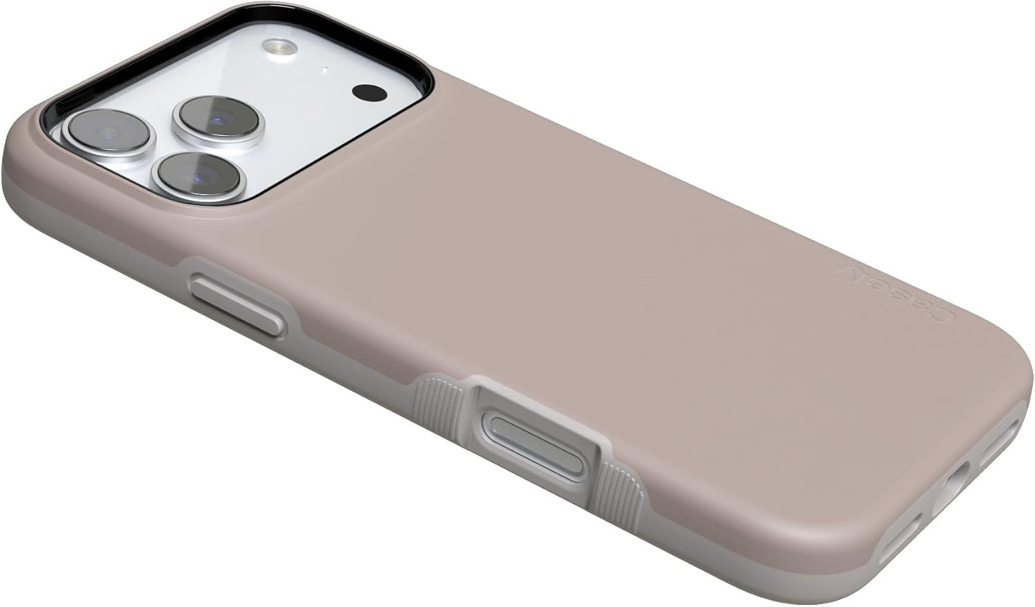 image:imageCasely iPhone 17 Pro Max Case Starfish Wishes Coral Pink Shimmer Bold Protective Design MagSafe Compatible DesignTaupe on Nude