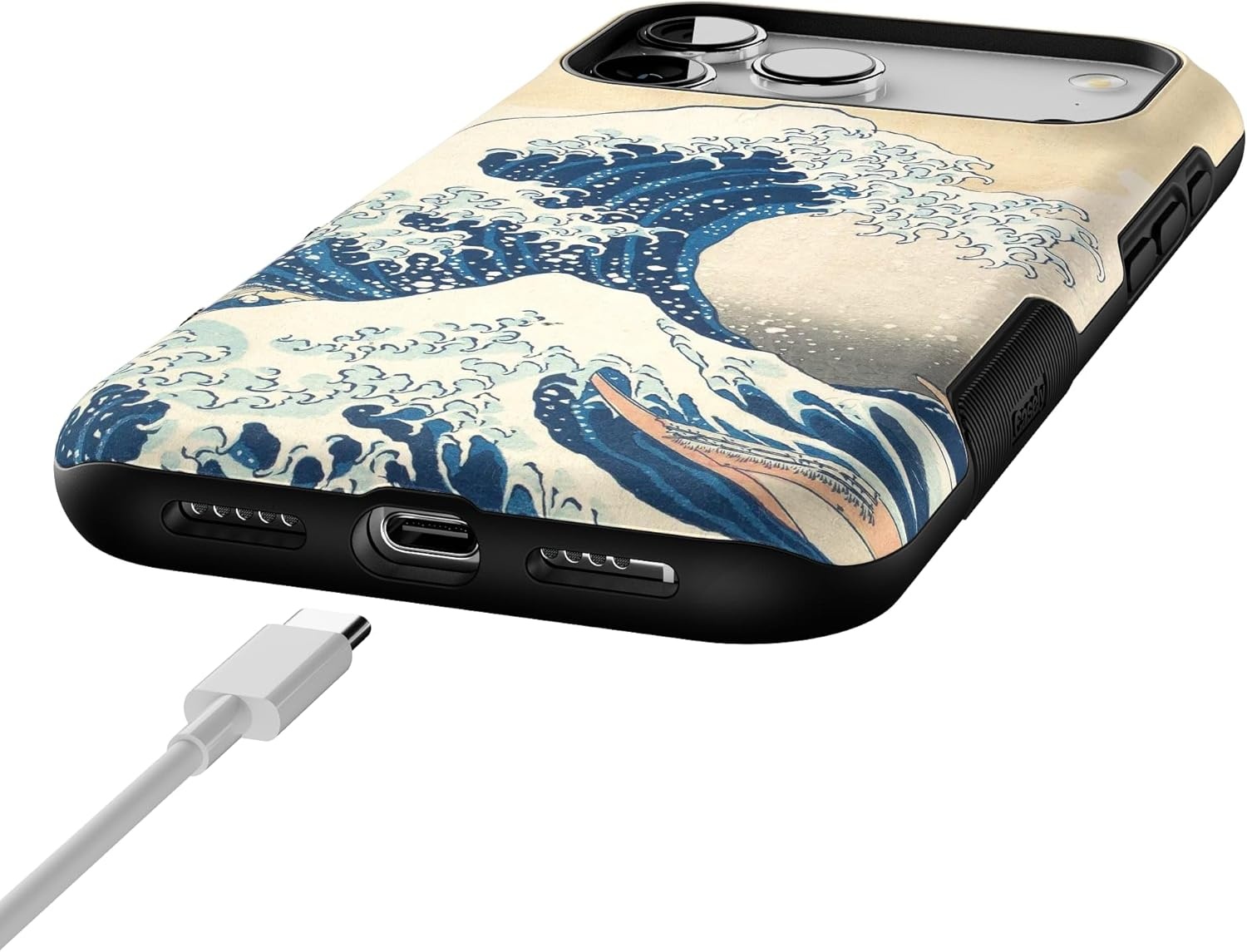 image:imageCasely iPhone 17 Pro Max Case Starfish Wishes Coral Pink Shimmer Bold Protective Design MagSafe Compatible DesignThe Great Wave The Met Museum