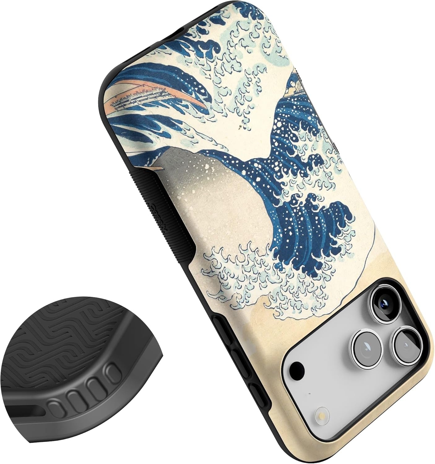 image:imageCasely iPhone 17 Pro Max Case Starfish Wishes Coral Pink Shimmer Bold Protective Design MagSafe Compatible DesignThe Great Wave The Met Museum
