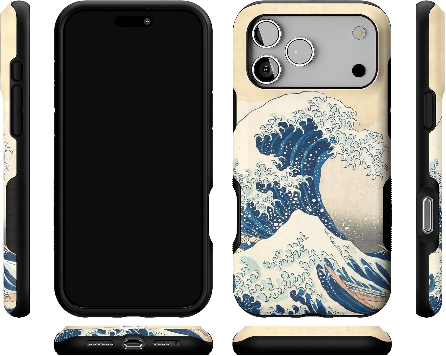 image:imageCasely iPhone 17 Pro Max Case Starfish Wishes Coral Pink Shimmer Bold Protective Design MagSafe Compatible DesignThe Great Wave The Met Museum