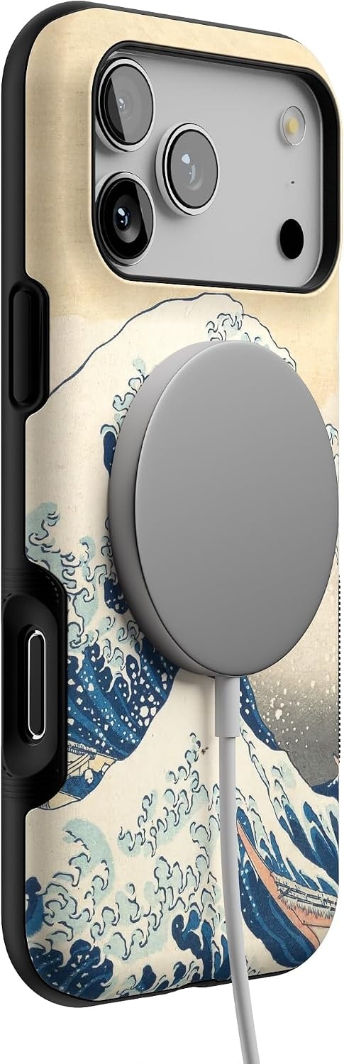 image:imageCasely iPhone 17 Pro Max Case Starfish Wishes Coral Pink Shimmer Bold Protective Design MagSafe Compatible DesignThe Great Wave The Met Museum
