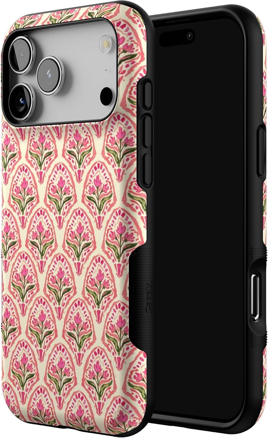 image:imageCasely iPhone 17 Pro Max Case Starfish Wishes Coral Pink Shimmer Bold Protective Design MagSafe Compatible DesignTulip Tapestry Jenna Palek x Casely