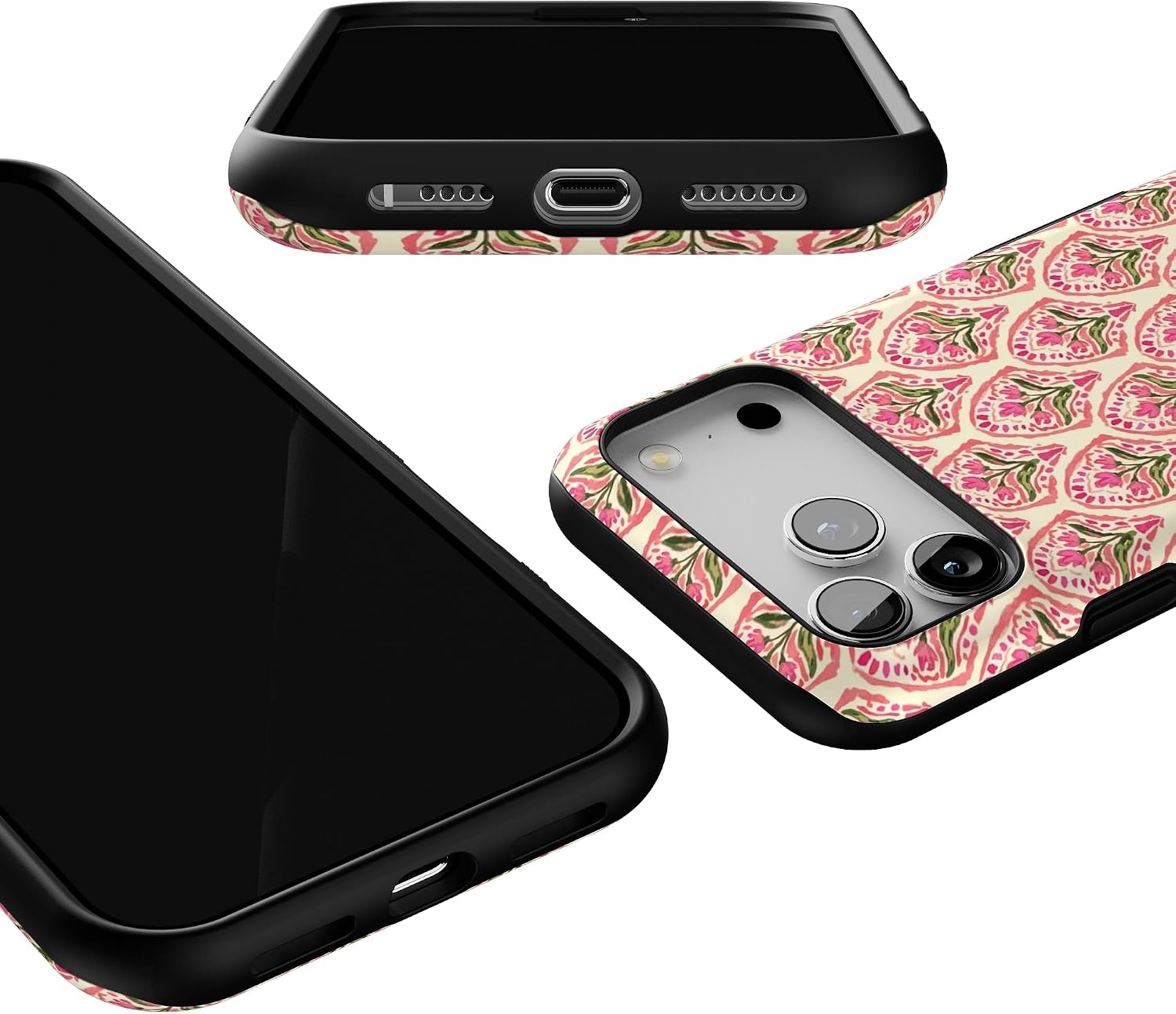 image:imageCasely iPhone 17 Pro Max Case Starfish Wishes Coral Pink Shimmer Bold Protective Design MagSafe Compatible DesignTulip Tapestry Jenna Palek x Casely