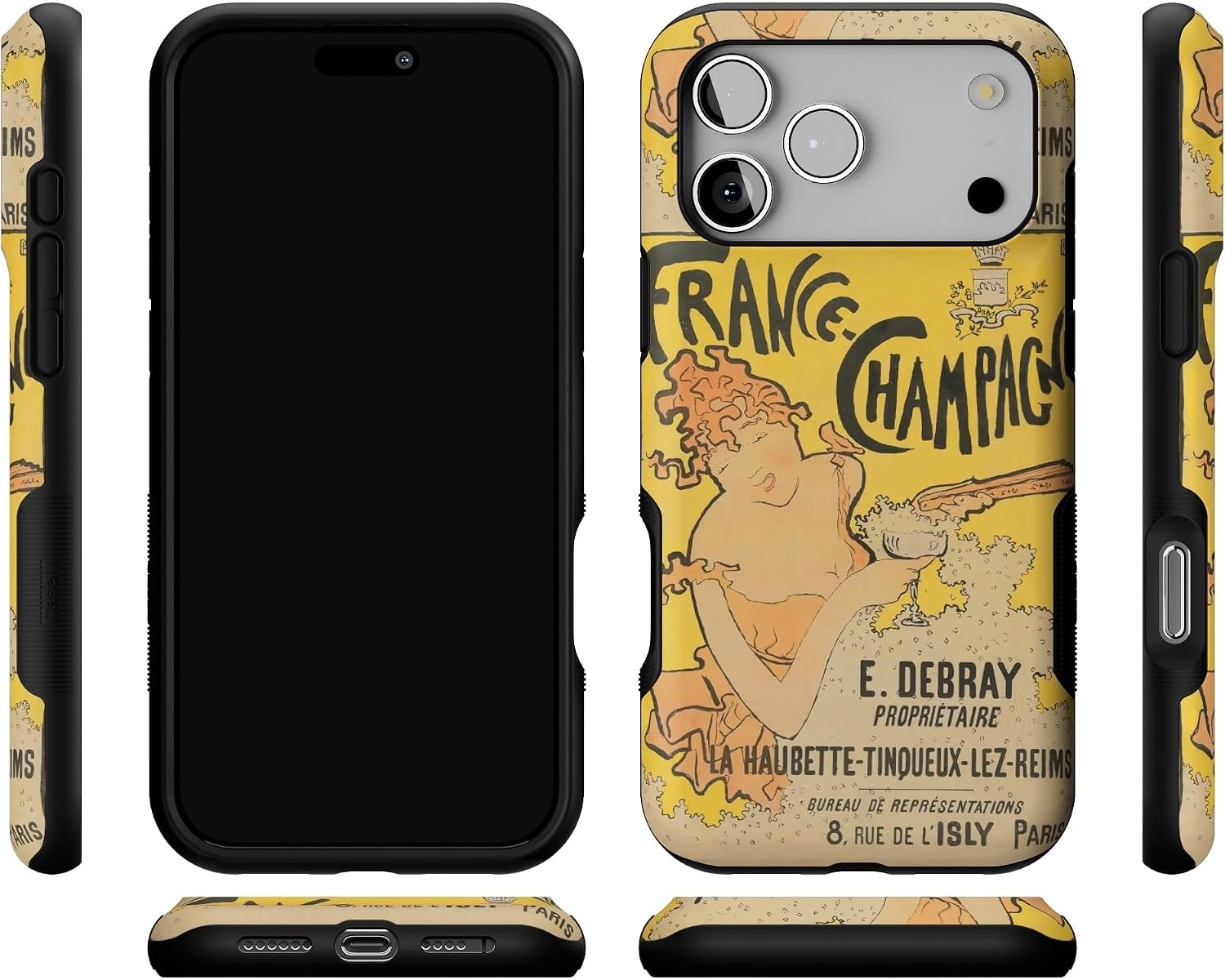 image:imageCasely iPhone 17 Pro Max Case Starfish Wishes Coral Pink Shimmer Bold Protective Design MagSafe Compatible DesignVan Gogh French Bubbly