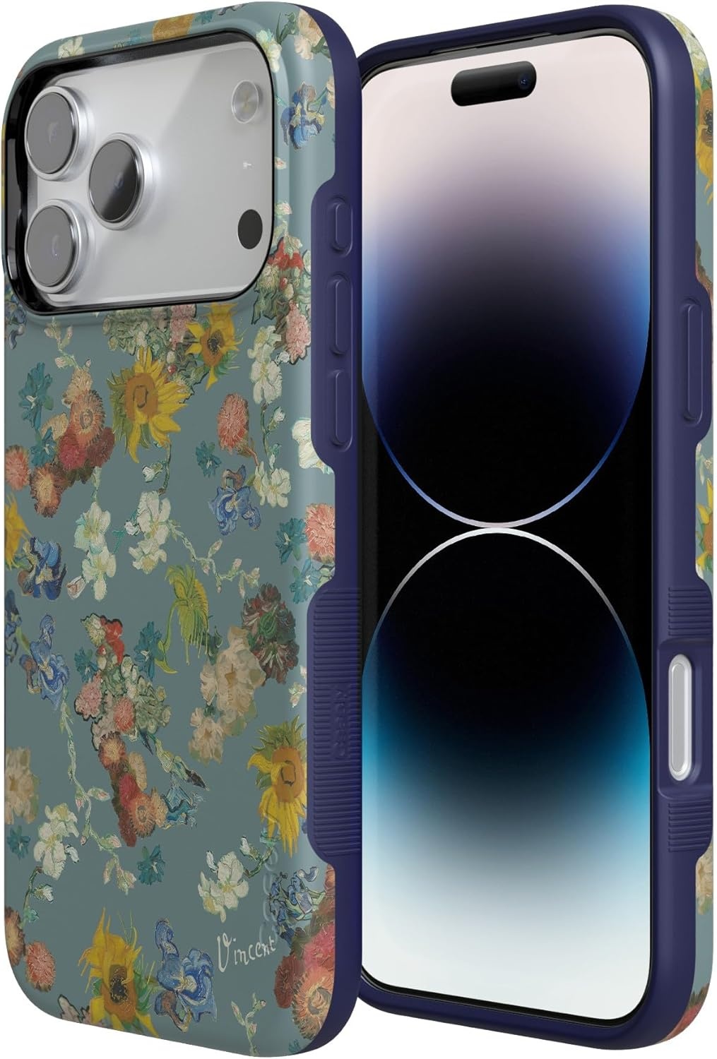 image:imageCasely iPhone 17 Pro Max Case Starfish Wishes Coral Pink Shimmer Bold Protective Design MagSafe Compatible DesignVan Gogh Vincents Flowers
