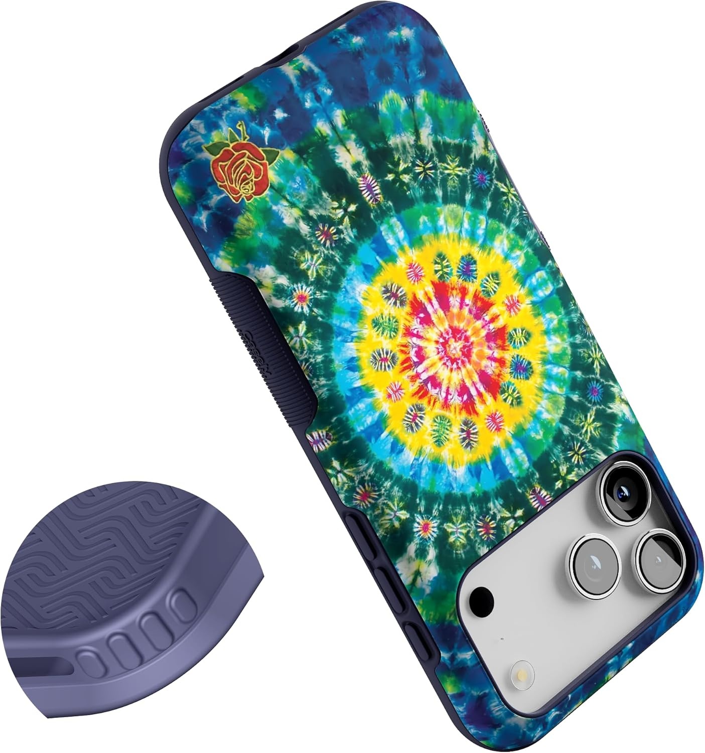 image:imageCasely iPhone 17 Pro Max Case Starfish Wishes Coral Pink Shimmer Bold Protective Design MagSafe Compatible DesignVeneta Tapestry Grateful Dead Tie Dye