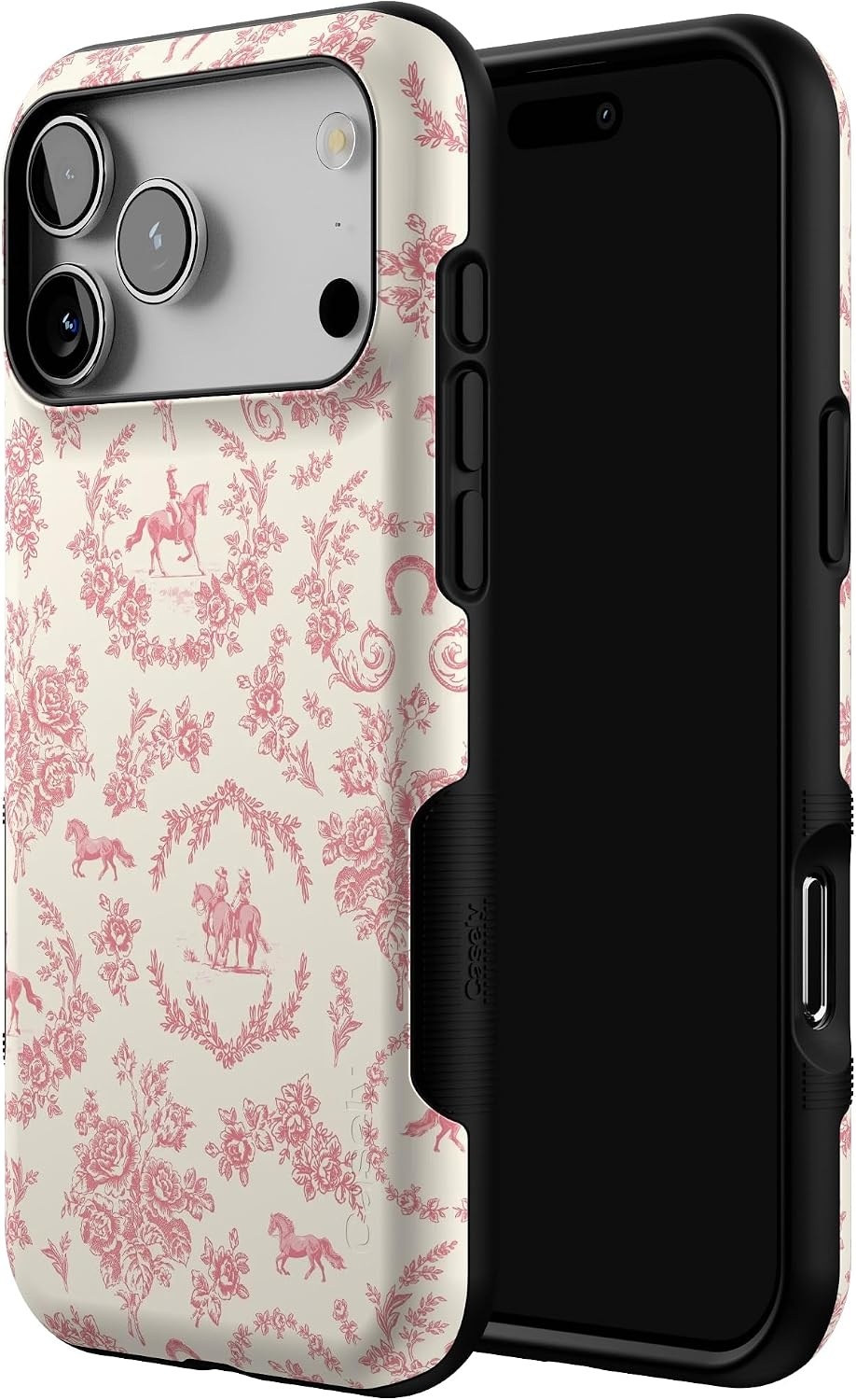 image:imageCasely iPhone 17 Pro Max Case Starfish Wishes Coral Pink Shimmer Bold Protective Design MagSafe Compatible DesignWestern Bloom Jenna Palek x Casely