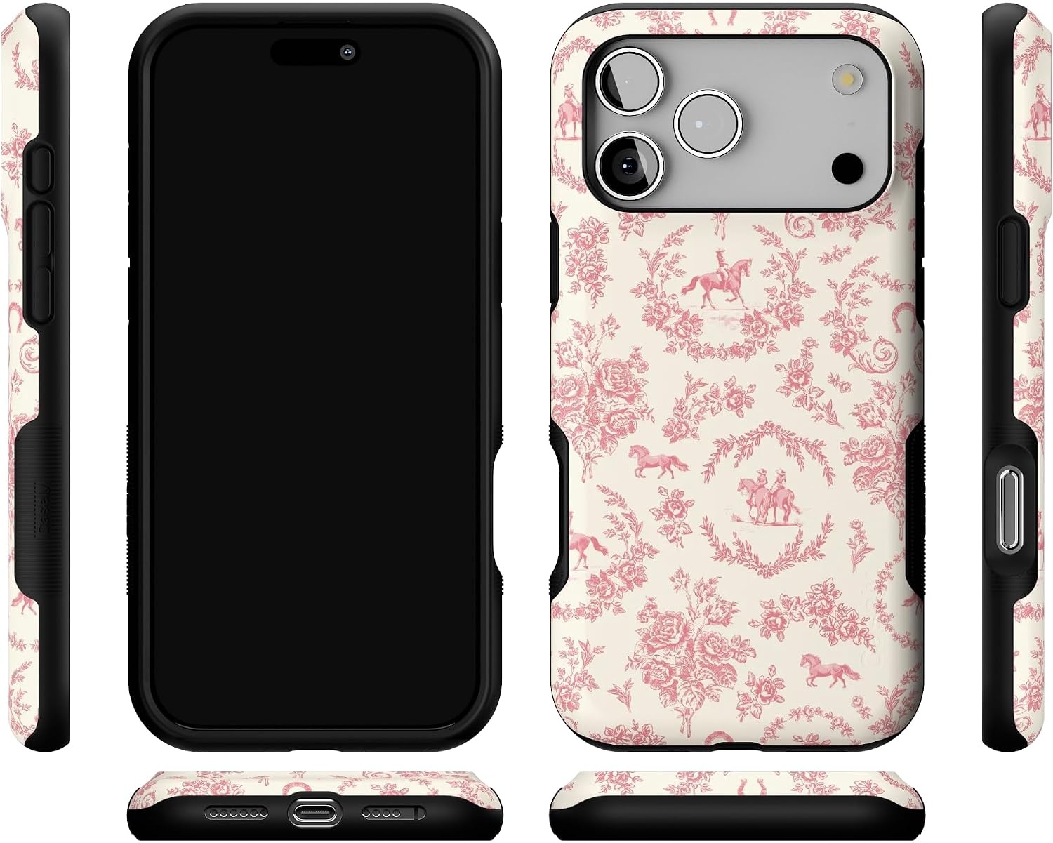 image:imageCasely iPhone 17 Pro Max Case Starfish Wishes Coral Pink Shimmer Bold Protective Design MagSafe Compatible DesignWestern Bloom Jenna Palek x Casely
