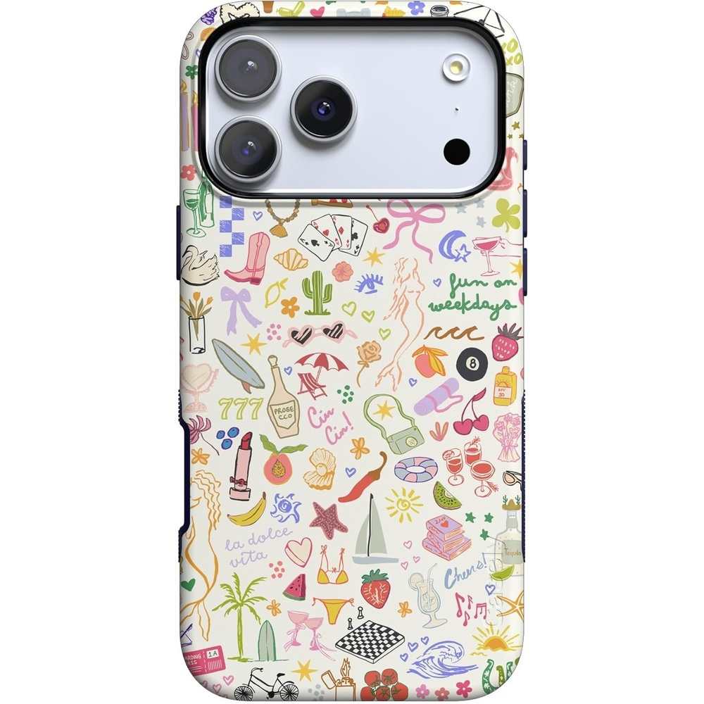 image:imageCasely iPhone 17 Pro Max Case Starfish Wishes Coral Pink Shimmer Bold Protective Design MagSafe Compatible DesignAll the Fun Things Fun on Weekdays