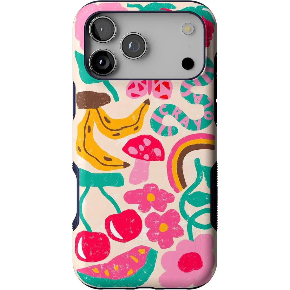 image:imageCasely iPhone 17 Pro Max Case Starfish Wishes Coral Pink Shimmer Bold Protective Design MagSafe Compatible DesignDoodle Bug Crayola Crayon