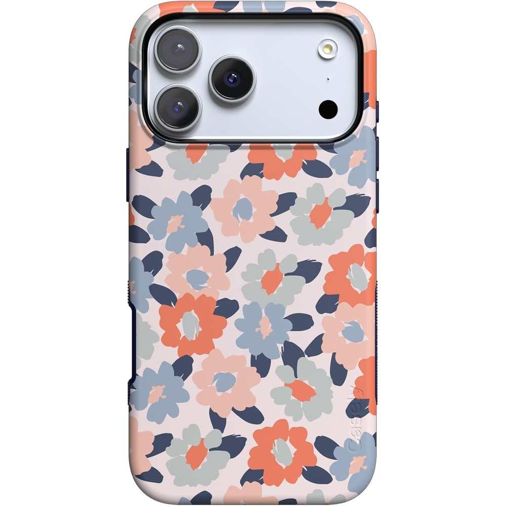image:imageCasely iPhone 17 Pro Max Case Starfish Wishes Coral Pink Shimmer Bold Protective Design MagSafe Compatible DesignField of Flowers Pastel Floral