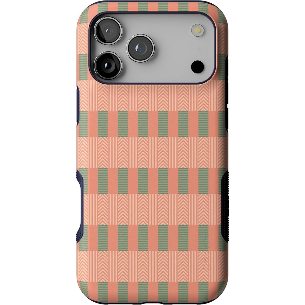 image:imageCasely iPhone 17 Pro Max Case Starfish Wishes Coral Pink Shimmer Bold Protective Design MagSafe Compatible DesignGrand Cabana Palm Beach
