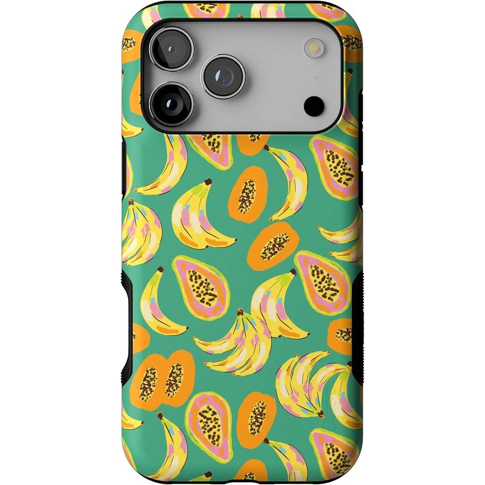 image:imageCasely iPhone 17 Pro Max Case Starfish Wishes Coral Pink Shimmer Bold Protective Design MagSafe Compatible DesignPapaya Palms Dippin Daisys Tropical Vacation