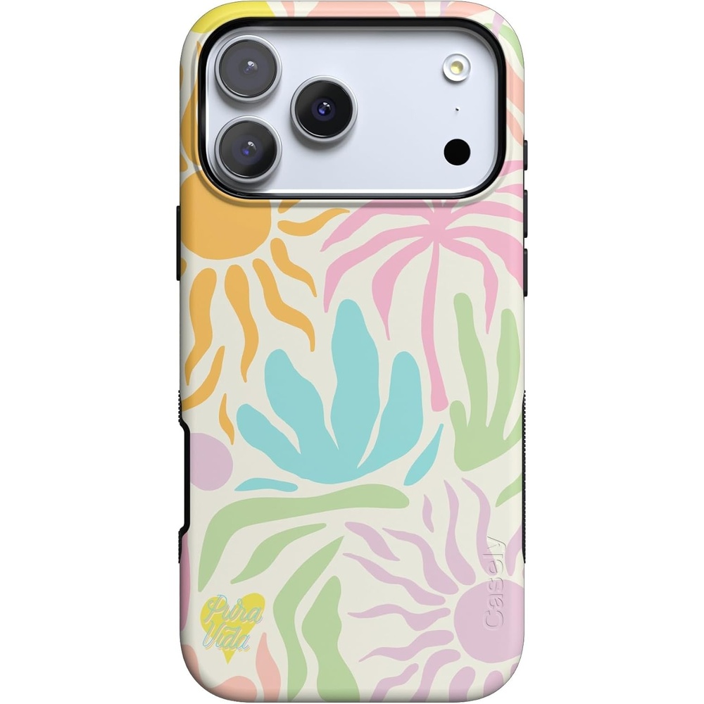 image:imageCasely iPhone 17 Pro Max Case Starfish Wishes Coral Pink Shimmer Bold Protective Design MagSafe Compatible DesignPura Vida Oasis