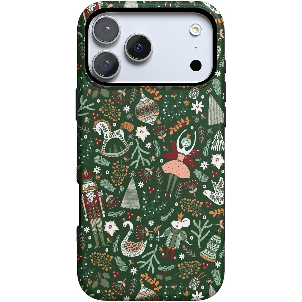 image:imageCasely iPhone 17 Pro Max Case Starfish Wishes Coral Pink Shimmer Bold Protective Design MagSafe Compatible DesignSugar Plum Fairy Winter Wonderland