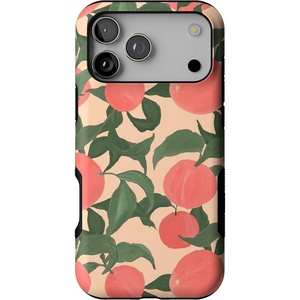 Casely iPhone 17 Pro Max Case | Starfish Wishes | Coral Pink Shimmer | Bold Protective Design | MagSafe Compatible Design(Feeling Peachy | Blush Vines)