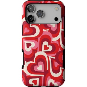 Casely iPhone 17 Pro Max Case | Starfish Wishes | Coral Pink Shimmer | Bold Protective Design | MagSafe Compatible Design(Love Song Remix | Ombre Hearts)
