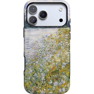 Casely iPhone 17 Pro Max Case | Starfish Wishes | Coral Pink Shimmer | Bold Protective Design | MagSafe Compatible Design(Monet’s Summer Landscape | The Met Museum)