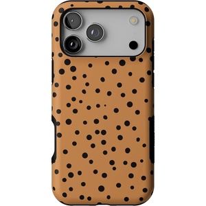 Casely iPhone 17 Pro Max Case | Starfish Wishes | Coral Pink Shimmer | Bold Protective Design | MagSafe Compatible Design(Spot On | Dotted Animal)